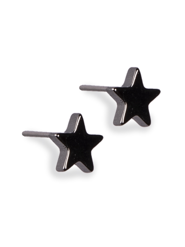 Star Earring Black