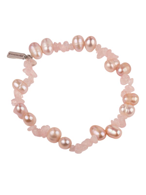 Petite Gem & Pearl Bracelet Pink